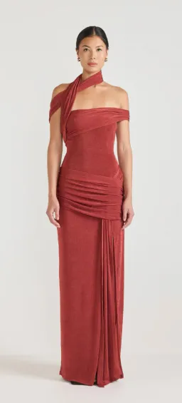 Tojhà Addonia Dress Sangria for rent on The Volte - image 1