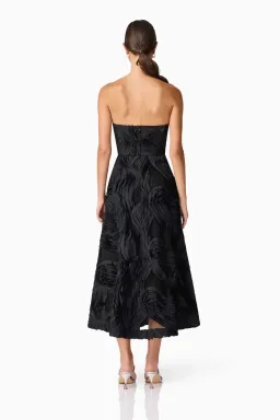 Elliatt Asher Sweetheart Midi Dress Black 8 for rent on The Volte - image 4