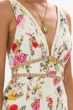 Camilla Tiered Ruffle Hem Dress Egyptian Rose (M/AU 12) for rent on The Volte - image 6