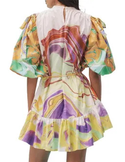 ALEMAIS Luca Mini Dress Multi Size 6 Au for rent on The Volte - image 2