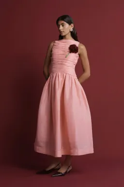 Lovaan Val Dress Sherbert Pink Size 14 for rent on The Volte - image 3