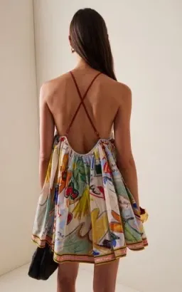 ALEMAIS La Charrasca Halter Mini Dress Multi Size 10 AU for rent on The Volte - image 7