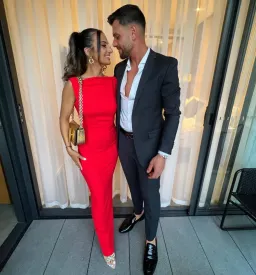 Effie Kats Verona Gown Red for rent on The Volte - image 4