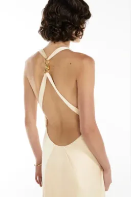 Manning Cartell Charmed Cowl Slip Dress Champagne Size AU 6 for rent on The Volte - image 7