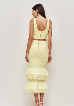 Aje Agave Knit Top/Agave Knit Raffia Skirt Set Sz 8 for rent on The Volte - image 4