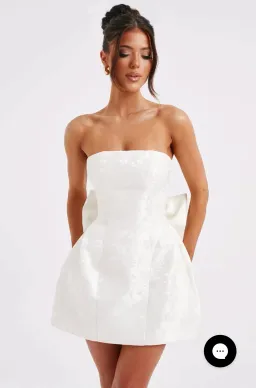 ELENORA MINI DRESS - IVORY for rent on The Volte - image 3