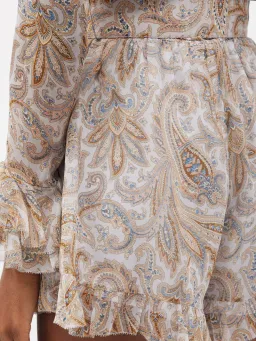 Zimmermann Luminous Paisley Silk Playsuit Size 0 / AU 8 for rent on The Volte - image 6