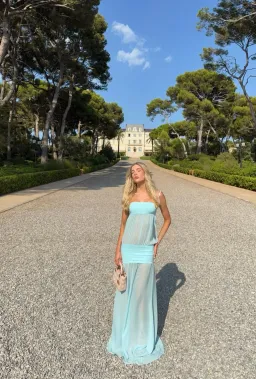 Ance Gria Romeo Gown Aqua Blue size XS 6 AU for rent on The Volte - image 6