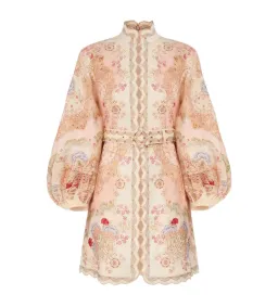 Zimmermann Daylight Mini Dress Wallpaper Floral Blush Size 1/AU 8 for rent on The Volte - image 1