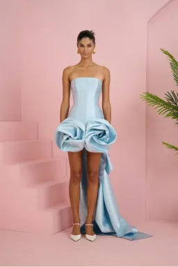 ELIYA THE LABEL Chloe Dress | Ice Blue Size M for rent on The Volte - image 2