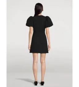 Rebecca Vallance Yvonne Bow Mini Dress Black Size 10 for rent on The Volte - image 4