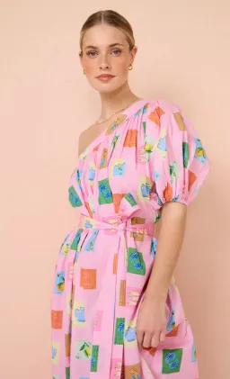 Palm Noosa Lotus Maxi Dress In Pink Emblem Size 10 for rent on The Volte - image 2