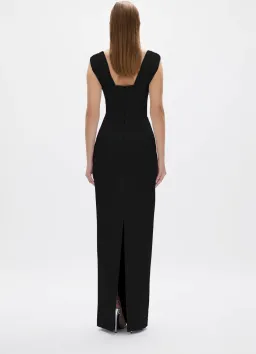 Rachel Gilbert Malia Gown in Black AU 6 for rent on The Volte - image 3