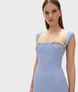 Rachel Gilbert Malia Gown in Blue AU 8 for rent on The Volte - image 3