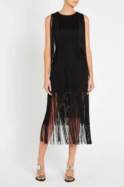 Sass & Bide On the Fringe Midi Dress Size 12 Gatsby Flapper for rent on The Volte - image 1