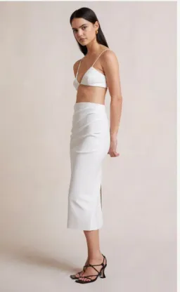 Bec & Bridge NOA MIDI SKIRT IVORY 10 for rent on The Volte - image 1