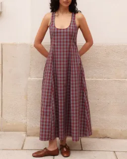 Katherina Lou Annabel Maxi Cherry Plaid for rent on The Volte - image 2