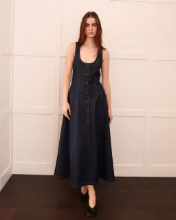 Katharina Lou - Denim Annabel Maxi for rent on The Volte - image 1