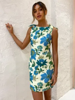 Sir the Label Alexandre Cut Out Mini Dress Marguerite Floral Print Size 3 for rent on The Volte - image 1