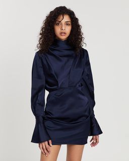 Acler Soto navy dress size 10 for rent on The Volte - image 2