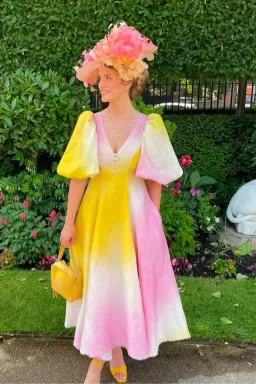 Aje Cloud Burst Midi Dress Multi Size 14 for rent on The Volte - image 1