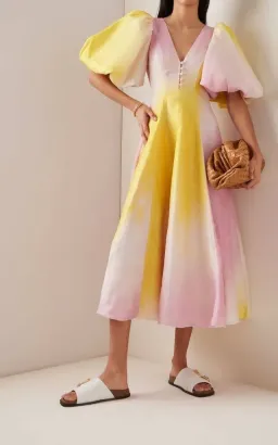 Aje Cloud Burst Midi Dress Multi Size 14 for rent on The Volte - image 3