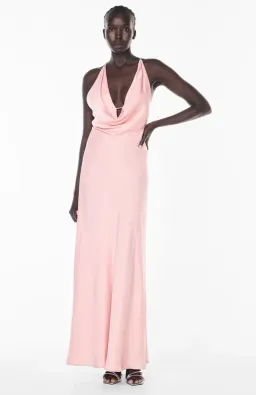 Manning Cartell First Dance Cowl Dress Pastel Pink Size 10 for rent on The Volte - image 1