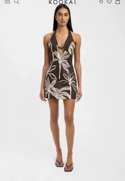 Kookai Palm Springs Bead Mini Dress for rent on The Volte - image 2