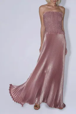 Maya Gown / Rose Quartz Shimmer / Size 10 for rent on The Volte - image 3