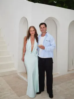 Misha Collection The Harlow Satin Maxi Dress in Ice Blue Size Medium / 10 AU for rent on The Volte - image 6