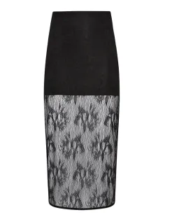 Henne Charlotte Midi Skirt Black Size 10 for rent on The Volte - image 3