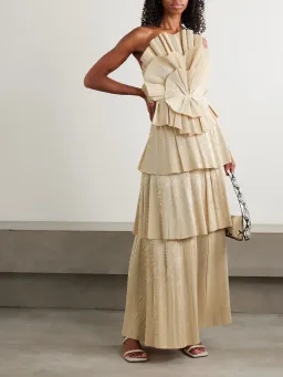 AJE KYRA GOWN GOLD SIZE AU 8 for rent on The Volte - image 1