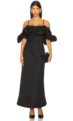 Elliatt Sharon Off The Shoulder Midi Dress in Black XL / AU 14 for rent on The Volte - image 2