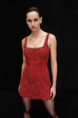 Rachel Gilbert Kaity Dress Red Size 1 for rent on The Volte - image 1