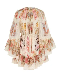 Zimmermann Daylight Flutter Dress Spliced Print Size 0 for rent on The Volte - image 1