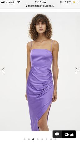 Manning Cartell Miami Heat Backless Dress Purple for rent on The Volte - image 1