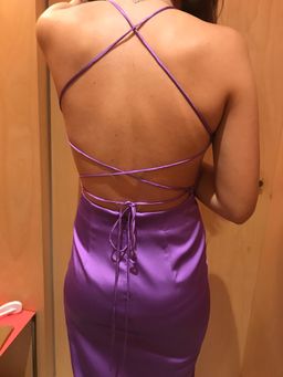 Manning Cartell Miami Heat Backless Dress Purple for rent on The Volte - image 3