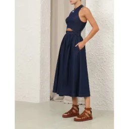 Zimmermann The Denim Racer Dress in Ink for rent on The Volte - image 3
