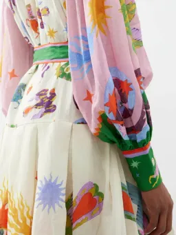 Alemais Seeker Shirtdress Multi Print for rent on The Volte - image 5