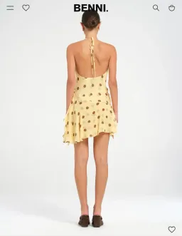 BENNI HARLOW HALTER MINI DRESS for rent on The Volte - image 3