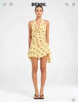 BENNI HARLOW HALTER MINI DRESS for rent on The Volte - image 1