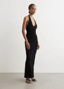 PARIS GEORGIA Black India Maxi Dress In Black/ Pink for rent on The Volte - image 2