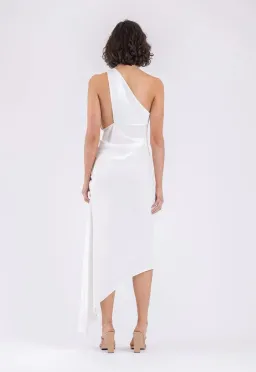 One Fell Swoop Temptation Dress in Runway White Matte - Size 8 for rent on The Volte - image 3