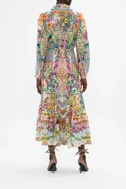 Tiered Long Shirt Dress Flowers Of Neptune for rent on The Volte - image 4