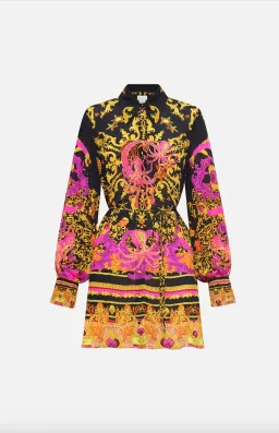 Octopia Shift Shirt Dress for rent on The Volte - image 3