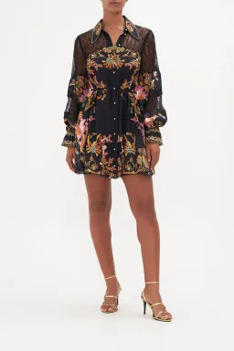 To Catch A Spider Shift Shirt Dress for rent on The Volte - image 6