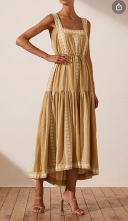 Shona Joy Leela square neck midi dress Size 8 for rent on The Volte - image 1