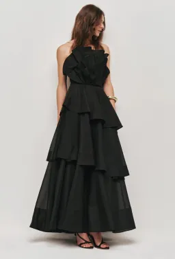 Aje Selestia Gown Black size 16 for rent on The Volte - image 4