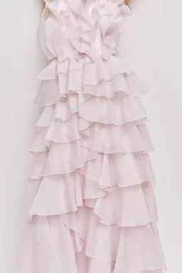 Aje Cleo Gown in Pastel Pink for rent on The Volte - image 3