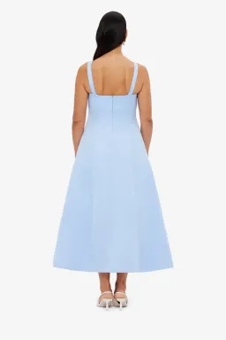 Leo Lin Odette Midi Dress; Sky blue; size 8 for rent on The Volte - image 4